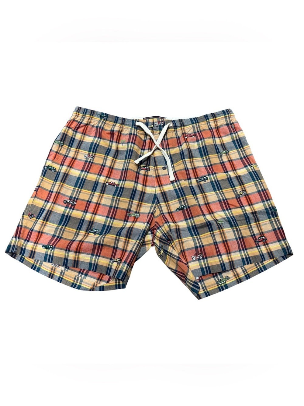 Jeep® x KJP Embroidered Madras Drawstring Cotton Shorts Men’s Size 38